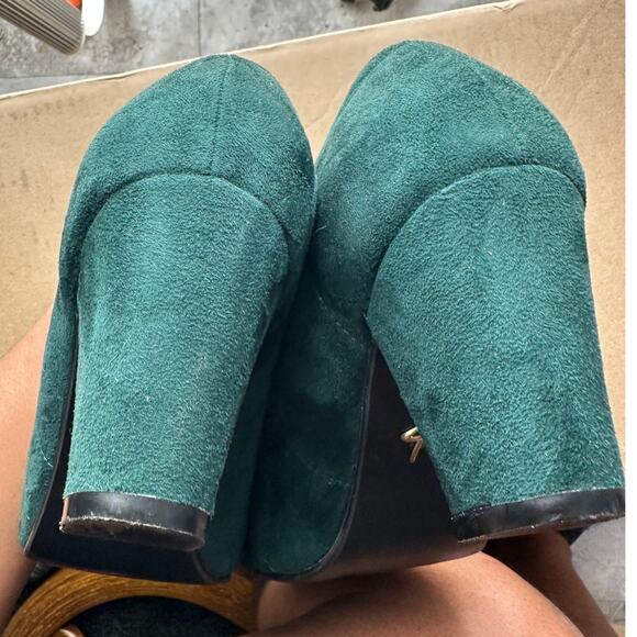 Lulu Hun Green Gertrude Pumps Heels UK7/US 9.5 - Picture 5 of 12